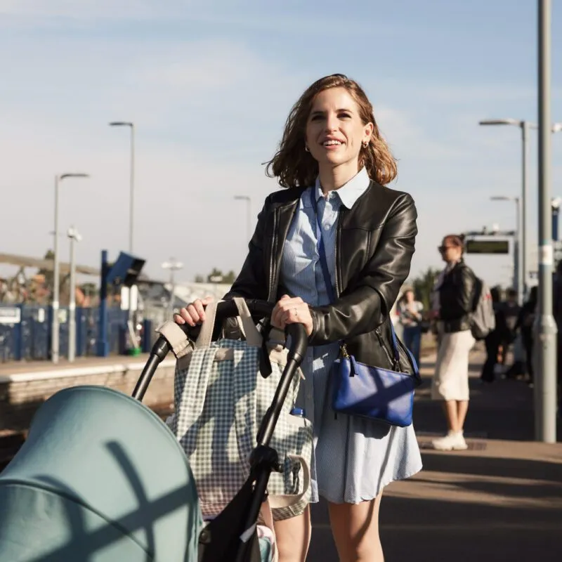 East West Raik art direction, mother on platform