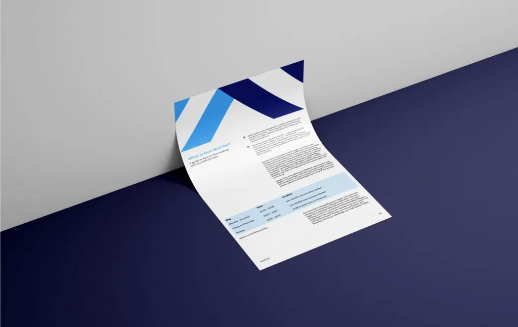 EWR fact sheet design