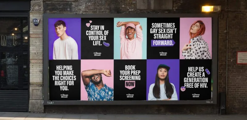 poster wall showcasing 56 dean street brand