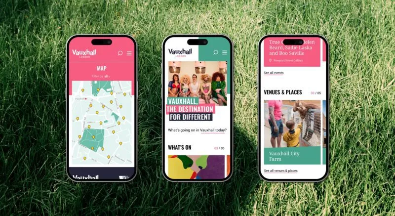 Vauxhall Phones on Grass